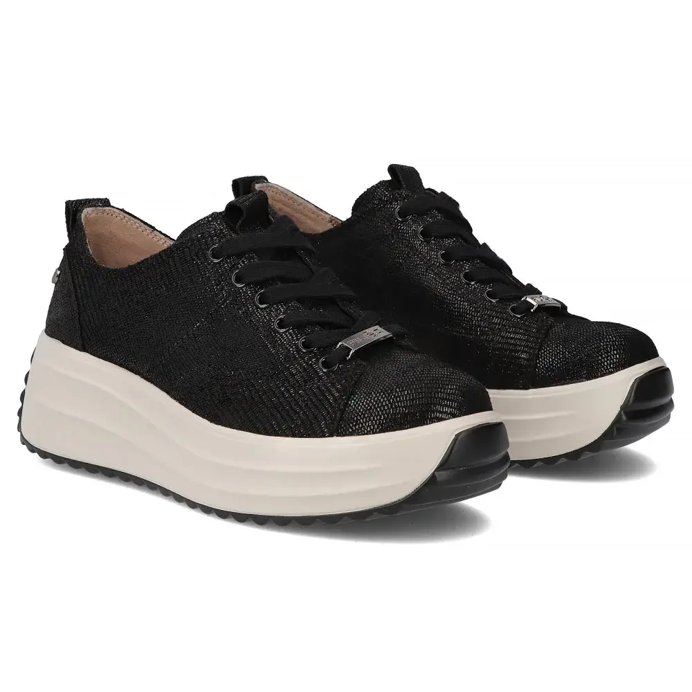 Skórzane sneakersy FILIPPO DP6795 - zdjęcie 2