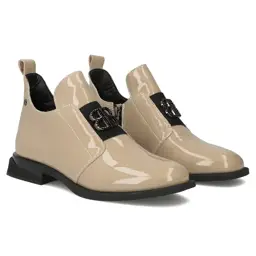 Skórzane botki damskie FILIPPO DBT4763 Beżowy