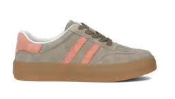 Skórzane sneakersy FILIPPO DP6764 Khaki