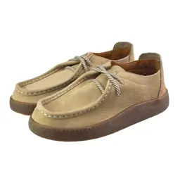 Półbuty damskie ESTETIC 261001 nubuck Beżowy - zdjęcie 2