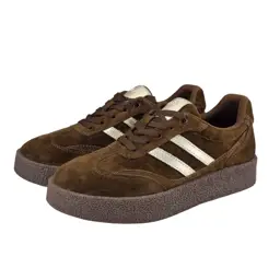 Skórzane sneakersy damskie zamszowe D&A 7107 - zdjęcie 3