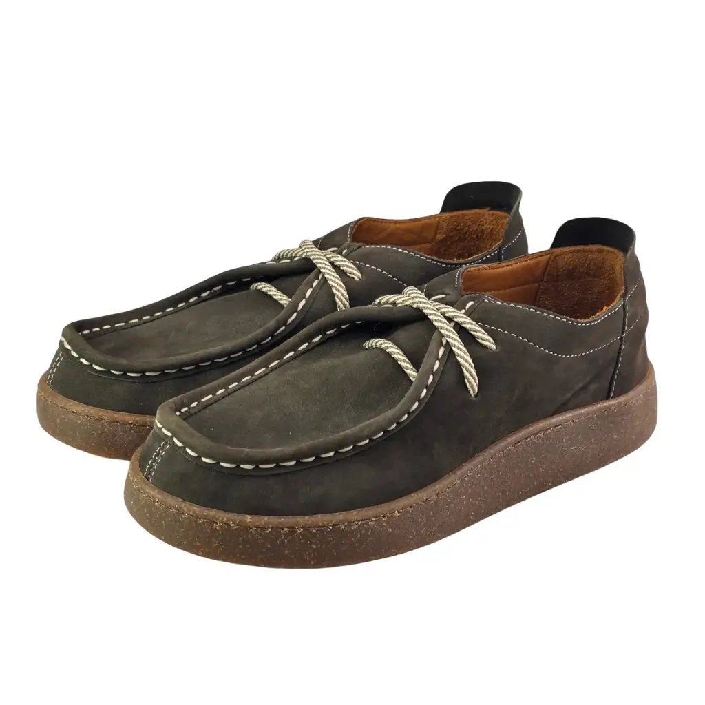 Półbuty damskie ESTETIC 261001 nubuck Brązowy - miniatura 2