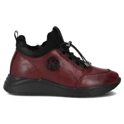 Botki na platformie FILIPPO DBT7168 Bordowy