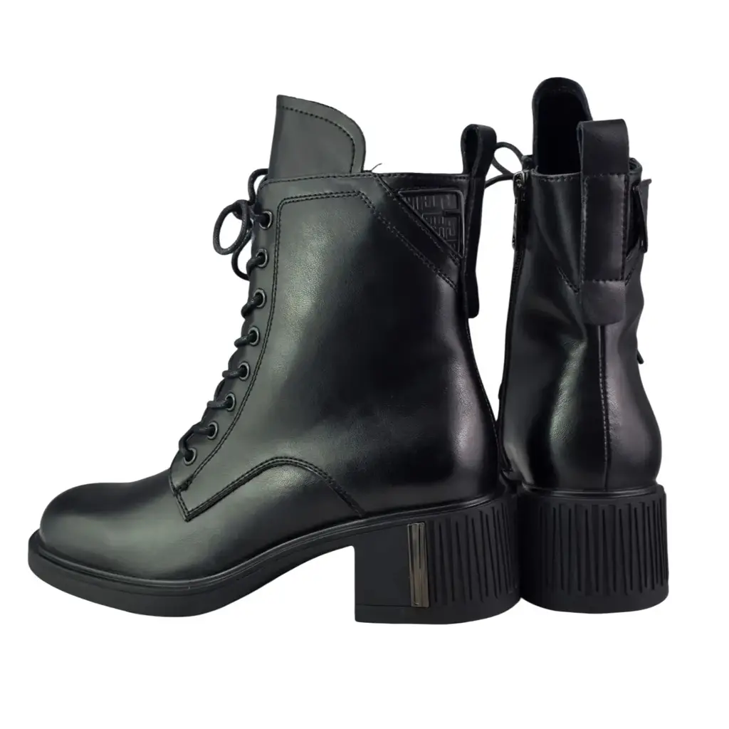 Botki damskie skórzane VINCEZA 89162 Czarny - miniatura 6