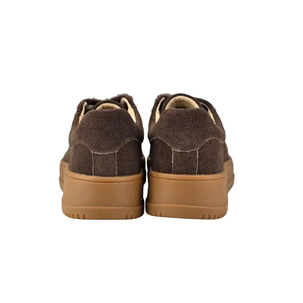 Sneakersy damskie skórzane KOBBO 79655 Brązowy - miniatura 6
