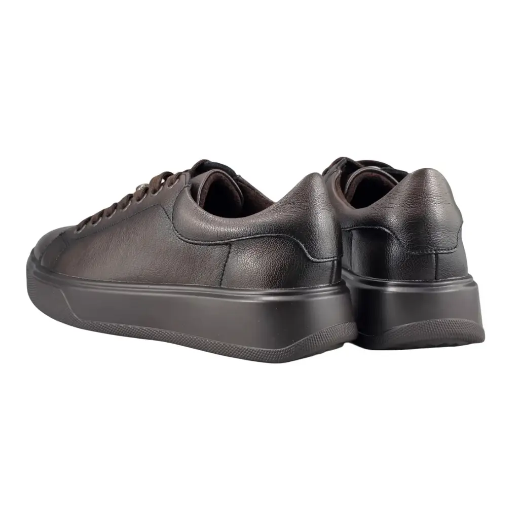 Sneakersy damskie skórzane CAMBELL 19379 czekoladowe - miniatura 7