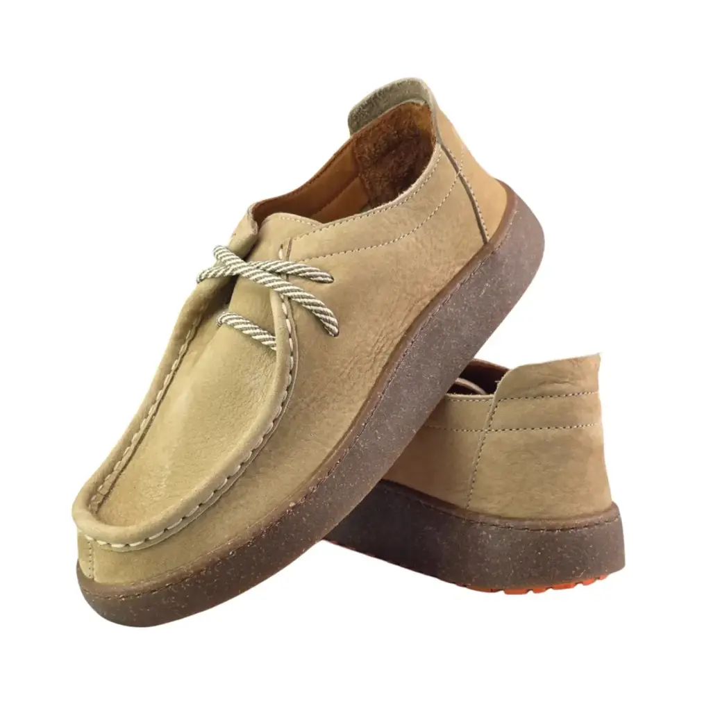 Półbuty damskie ESTETIC 261001 nubuck Beżowy - miniatura 7
