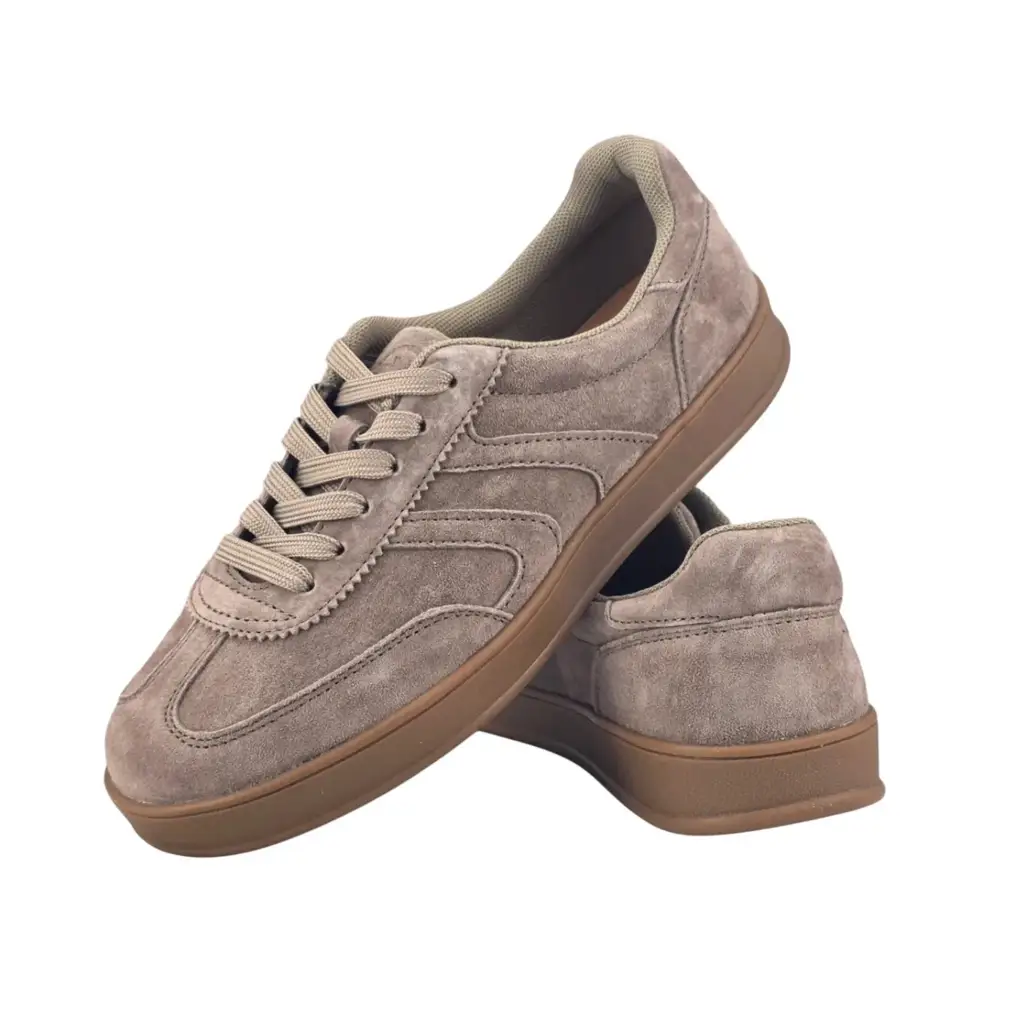 Sneakersy damskie skórzane VINCEZA 95434 Beżowy - miniatura 4