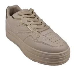 Sneakersy damskie NEWS 24SP35-7811 Beżowy - zdjęcie 2