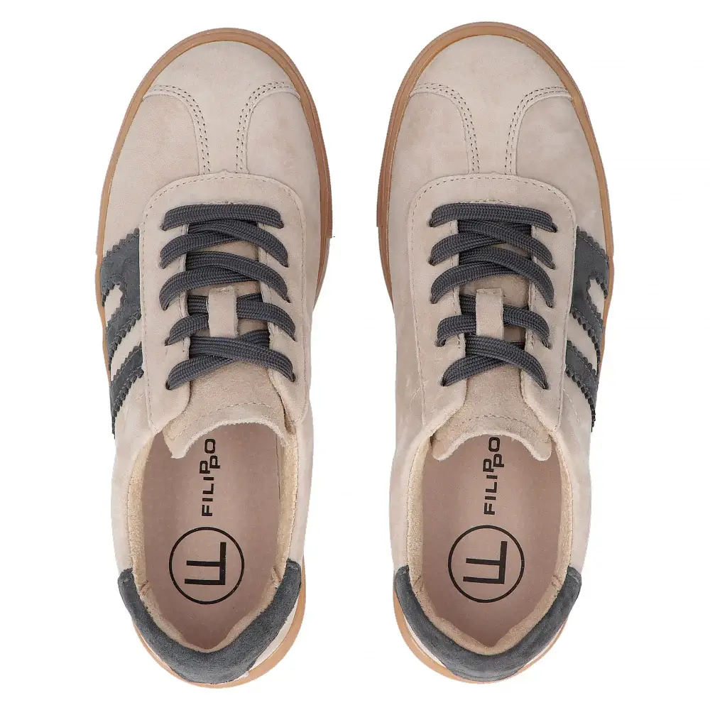 Skórzane sneakersy FILIPPO DP6798 - zdjęcie 15