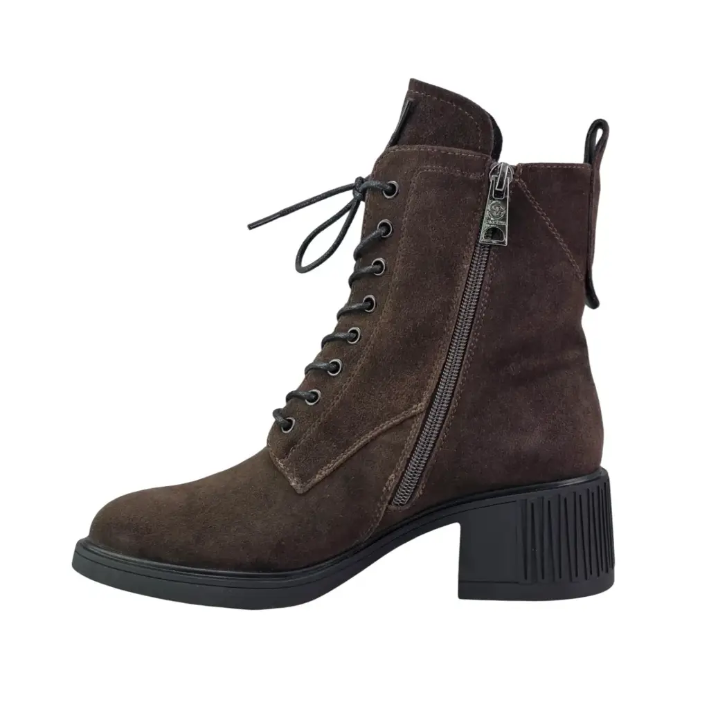 Botki damskie skórzane VINCEZA 89162 Brązowy - miniatura 3