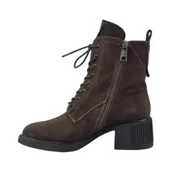Botki damskie skórzane VINCEZA 89162 Brązowy - zdjęcie 3