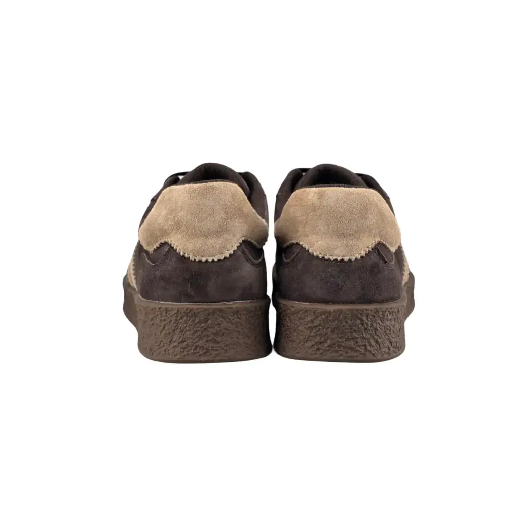 Skórzane sneakersy damskie zamszowe S.BARSKI 7113 czekoladowe - miniatura 6