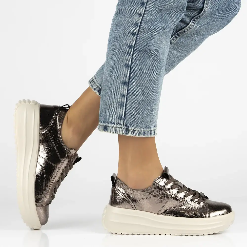 Skórzane sneakersy FILIPPO DP6795 - zdjęcie 18