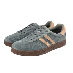 Skórzane sneakersy damskie zamszowe S.BARSKI 7103 - zdjęcie 3