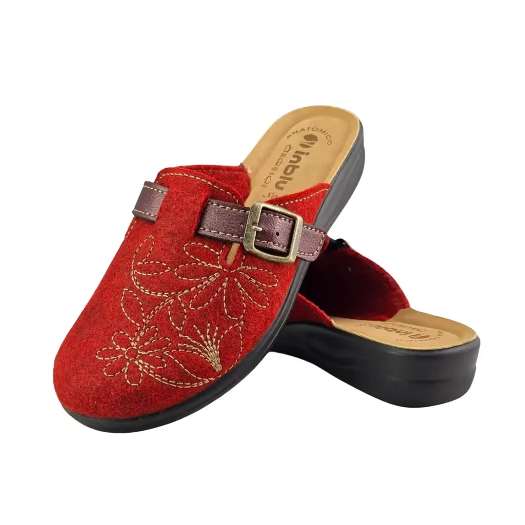 Pantofle damskie INBLU CF000051 Czerwony - miniatura 4