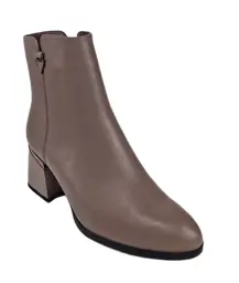 Botki skórzane VINCEZA 77106 Beżowy
