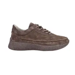 Sneakersy skórzane damskie SERGIO LEONE 013F czekoladowe - zdjęcie 1