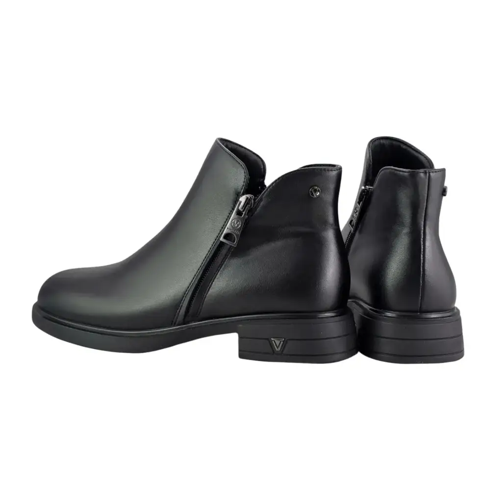 Botki damskie skórzane VINCEZA 133112 Czarny - miniatura 4
