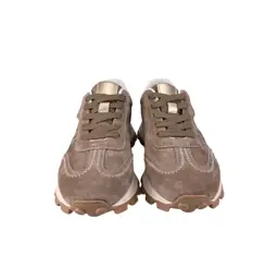 Sneakersy skórzane S.BARSKI LR61-7097 c.beżowy - zdjęcie 3
