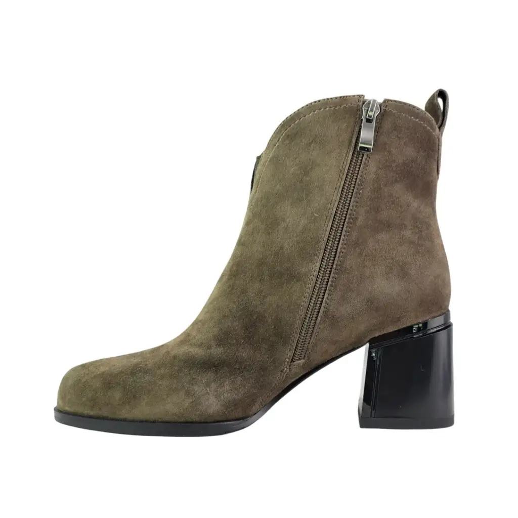 Botek damski skórzany VINCEZA 91178 Khaki - miniatura 3