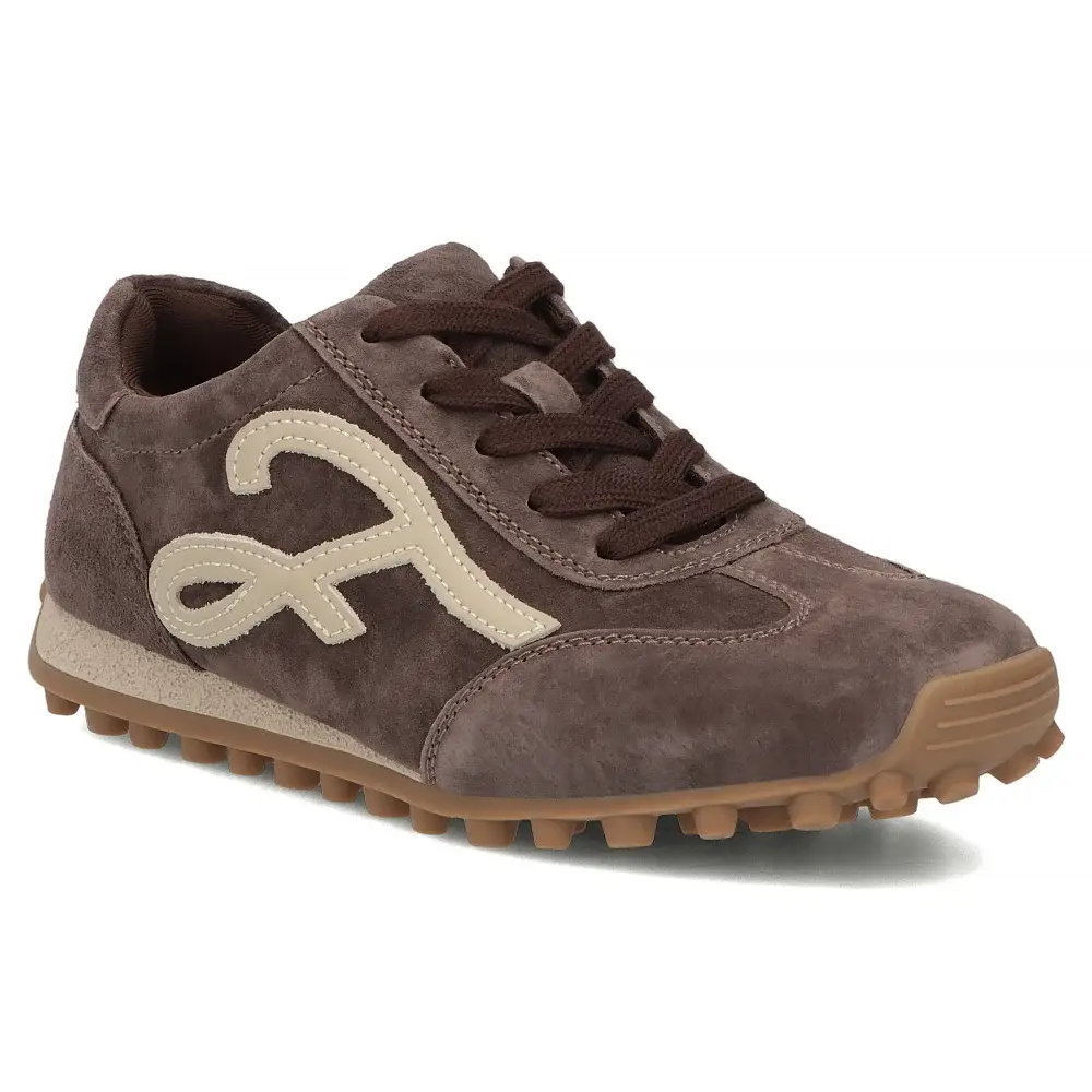 Skórzane sneakersy damskie FILIPPO DP7961 c.brąz - miniatura 2