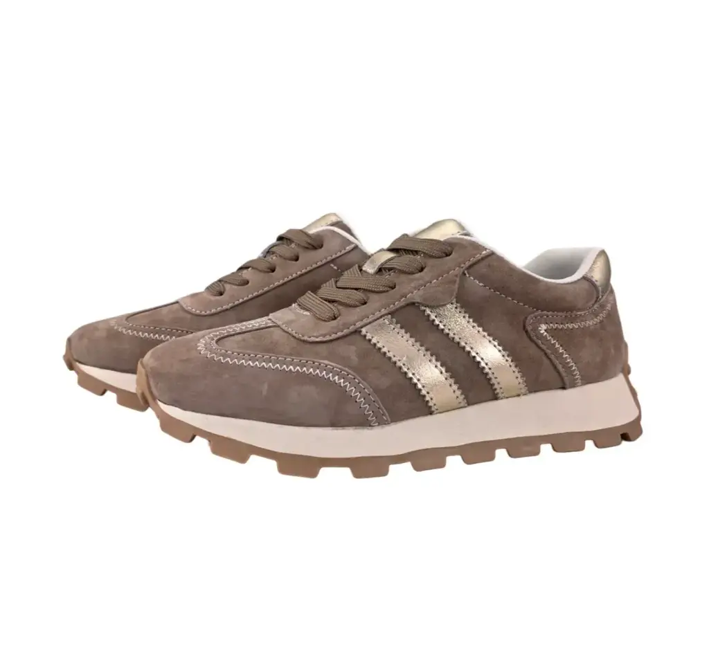 Sneakersy skórzane S.BARSKI LR61-7097 c.beżowy - zdjęcie 7