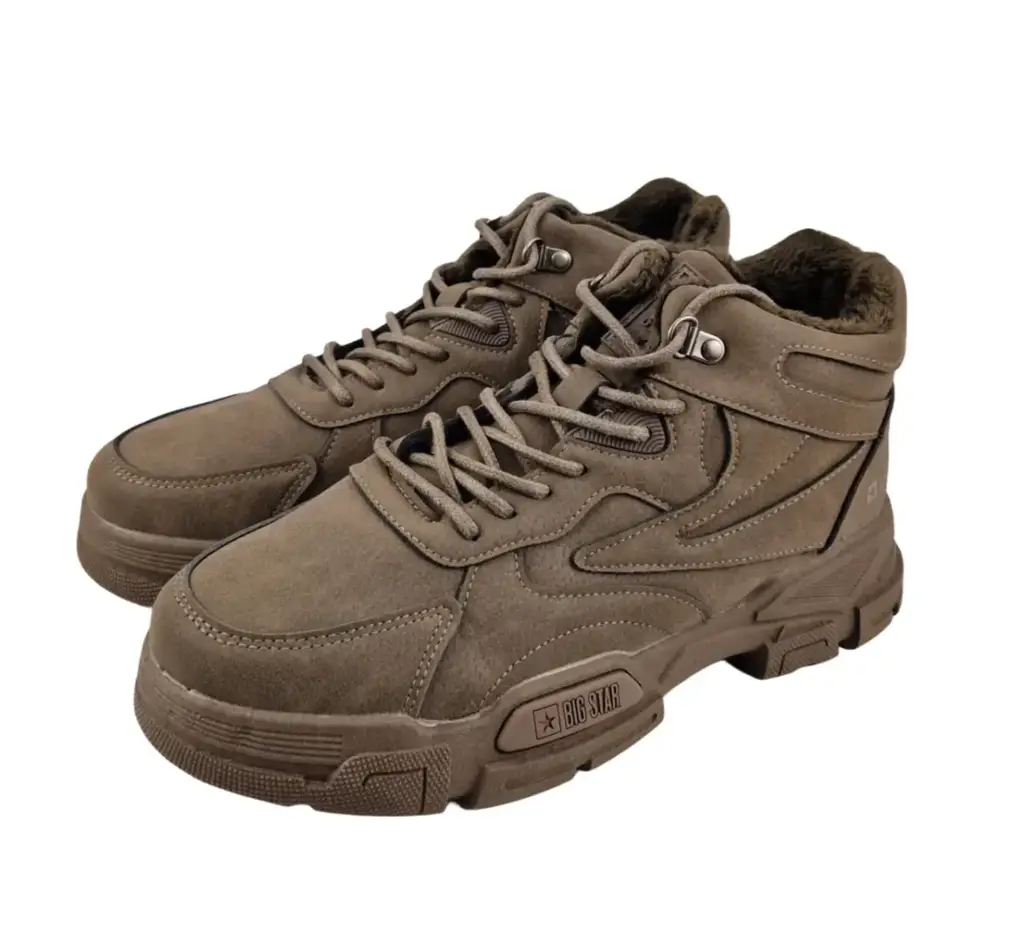Sneakersy męskie BIG STAR OO174583 j.brąz - zdjęcie 4