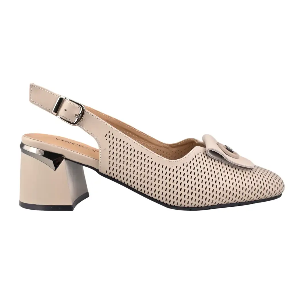 Czółenka damskie pięty VINCEZA 99206 skóra - zdjęcie 2
