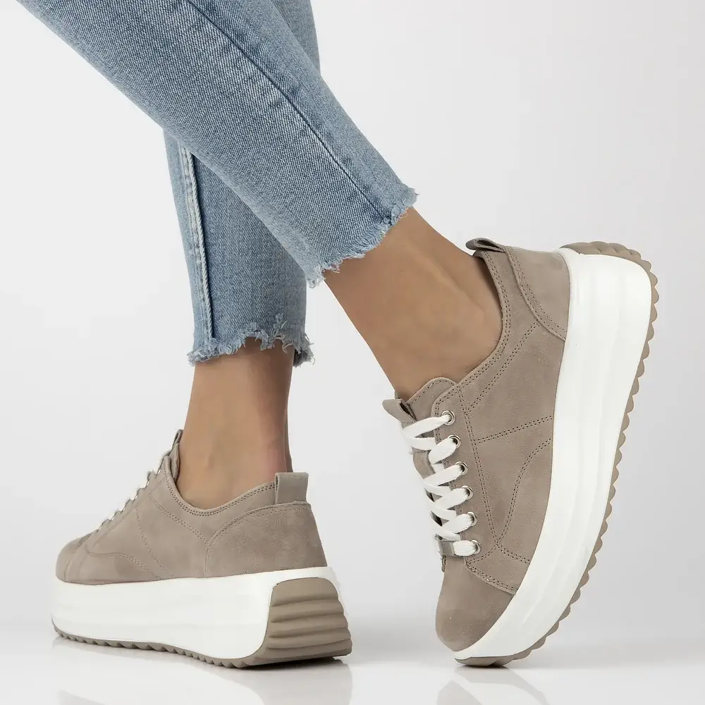 Skórzane sneakersy FILIPPO DP6795 - zdjęcie 10