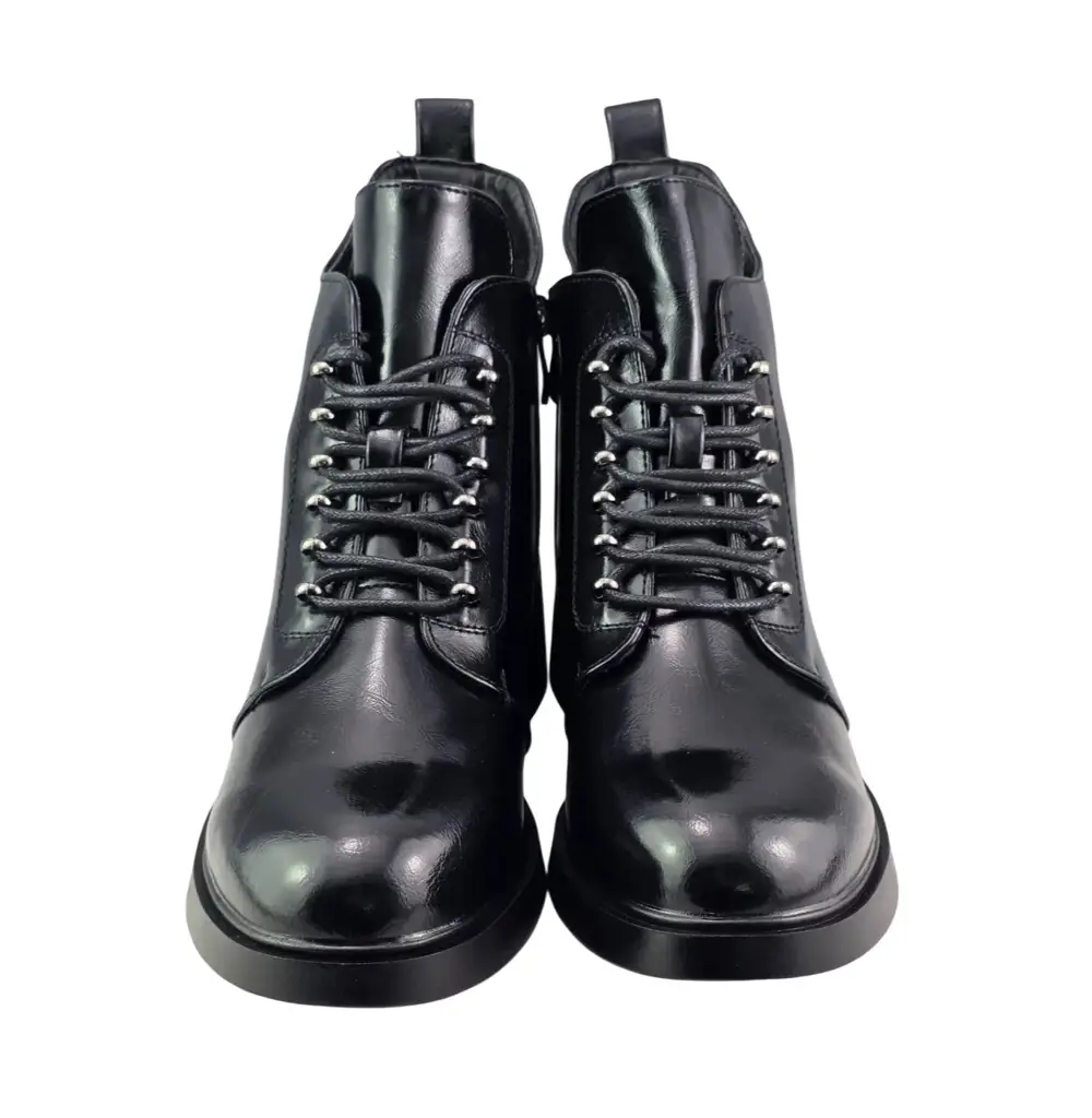 Botki damskie na klocku S.BARSKI HY62-8112 Czarny - miniatura 4