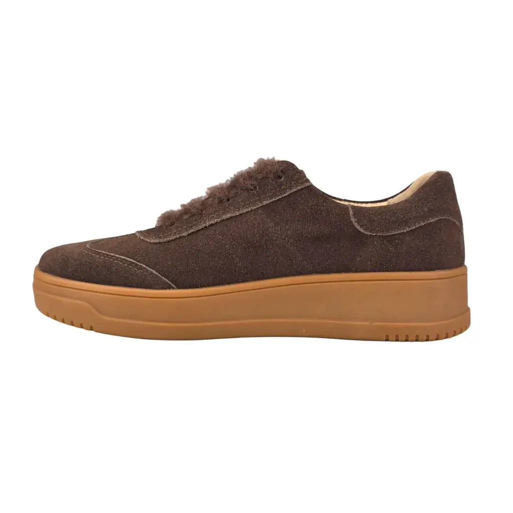 Sneakersy damskie skórzane KOBBO 79655 Brązowy - miniatura 7