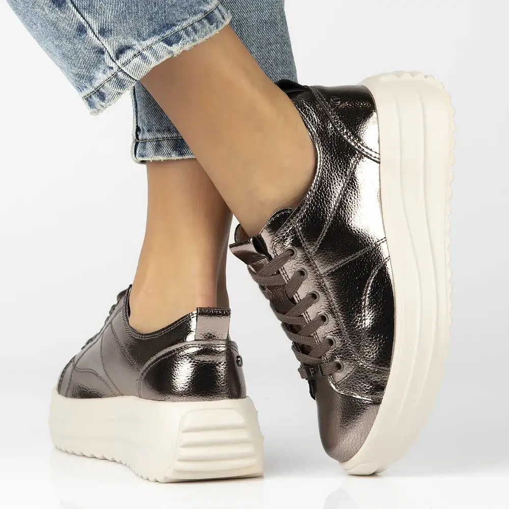 Skórzane sneakersy FILIPPO DP6795 - zdjęcie 17