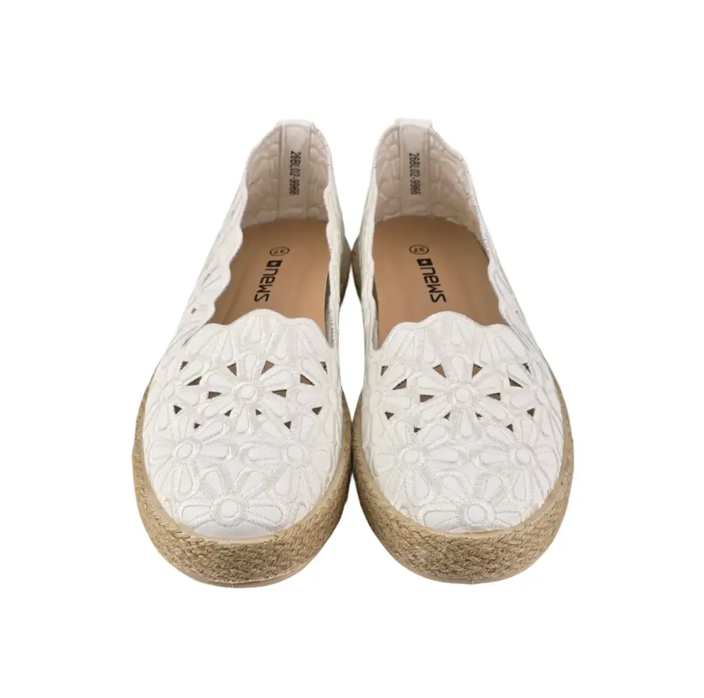 Damskie espadryle z kwiatowym wzorem 9966 - zdjęcie 4