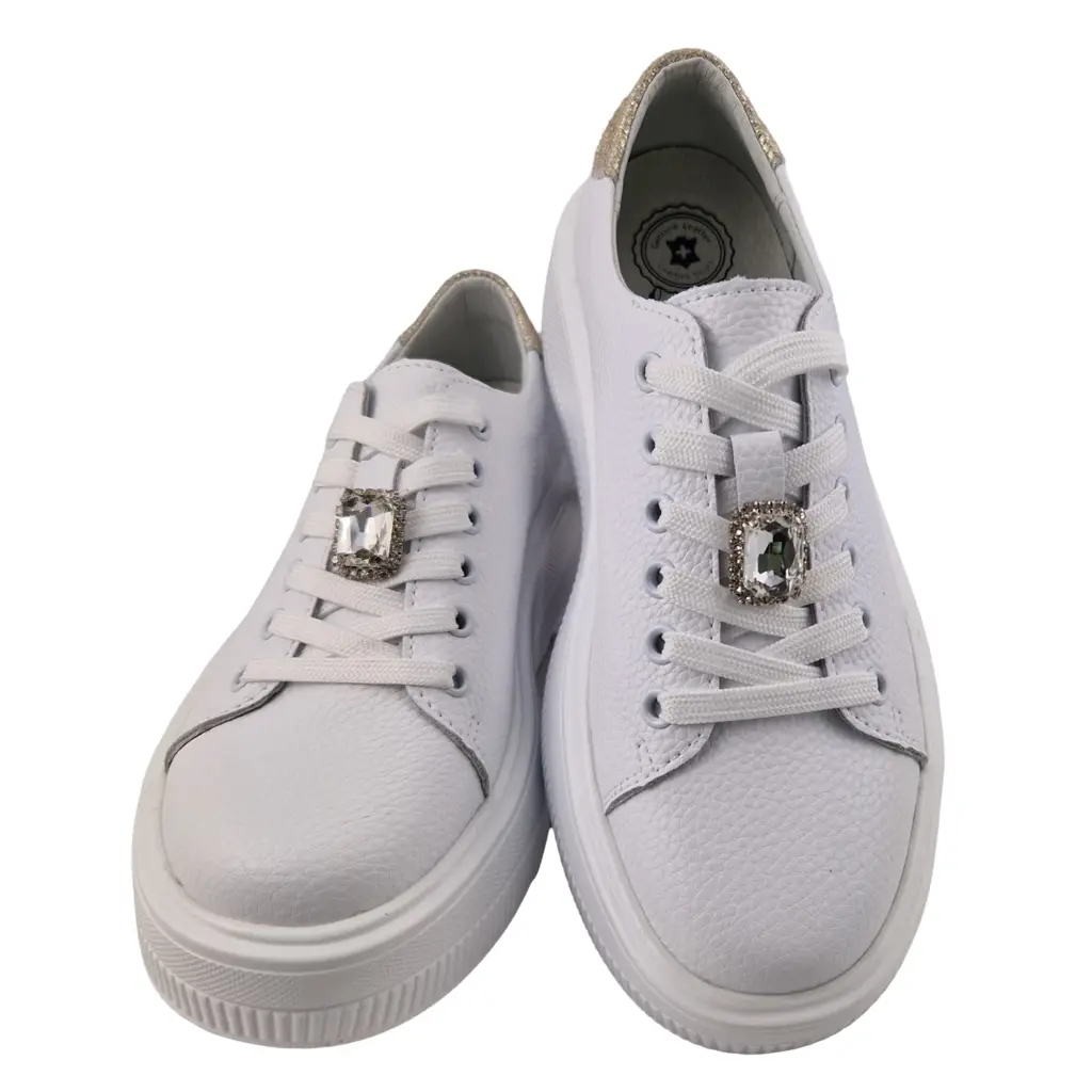 Sneakersy skórzane ESTETIC EV8182 - zdjęcie 5