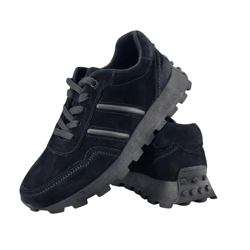 Skórzane sneakersy damskie zamszowe D&A 7101 - miniatura 5