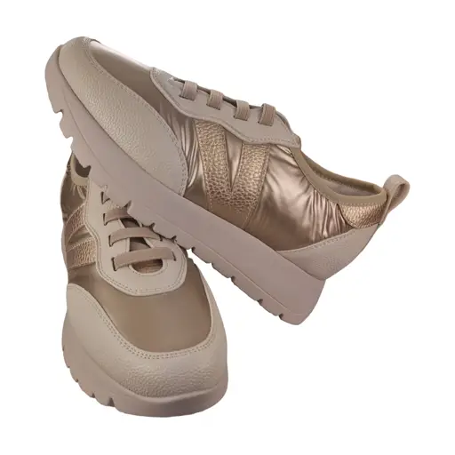 Buty sportowe ESTETIC 58510 złote - zdjęcie 5