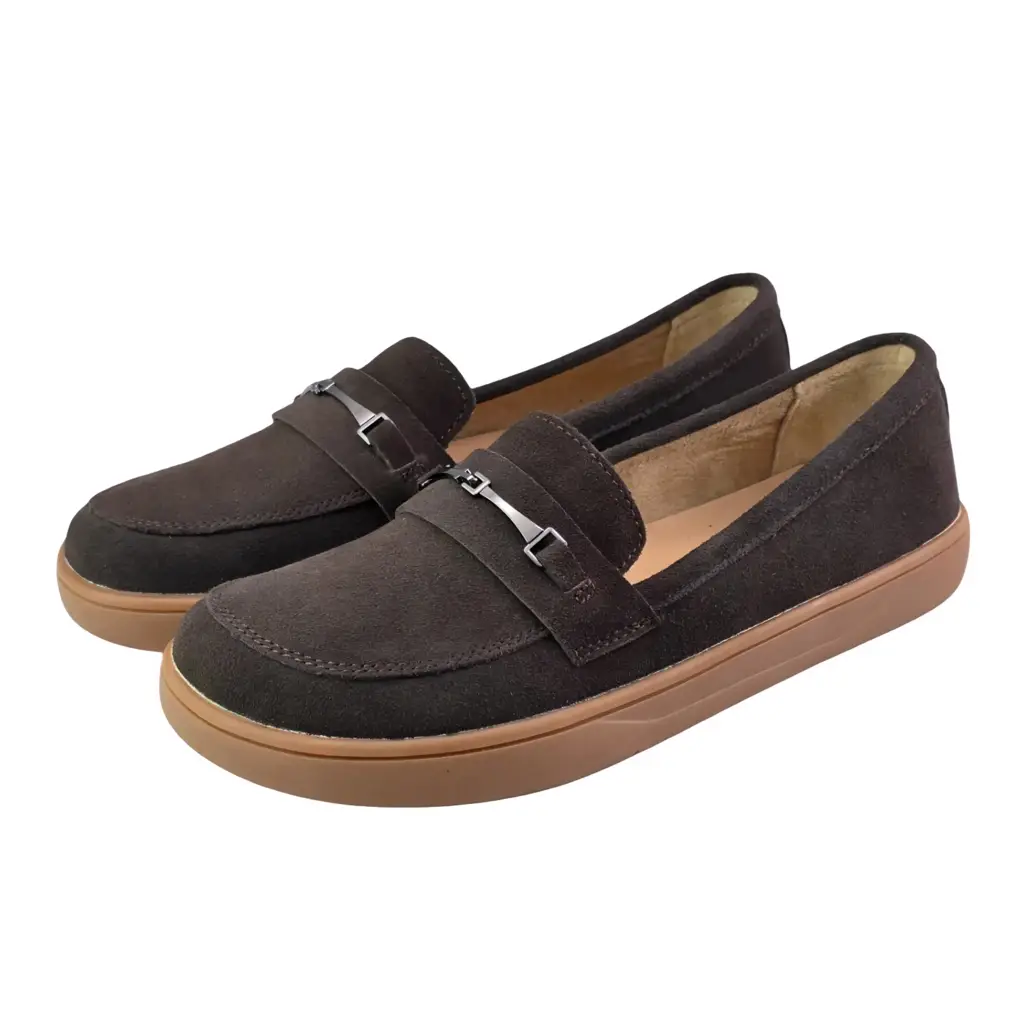 Mokasyny damskie barefoot VINCEZA 79670 czekolada - miniatura 2