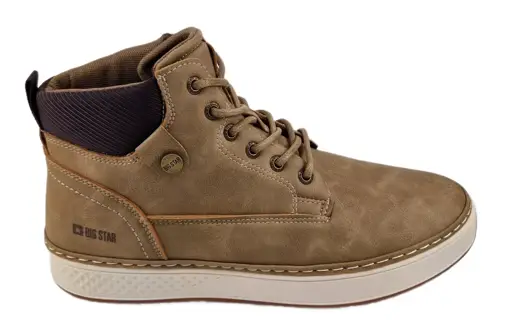 Męski Sneakers Sznurowany BIG STAR OO174560 j.brązowy - zdjęcie 1