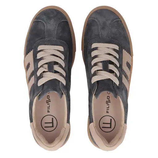 Skórzane sneakersy FILIPPO DP6798 - zdjęcie 5