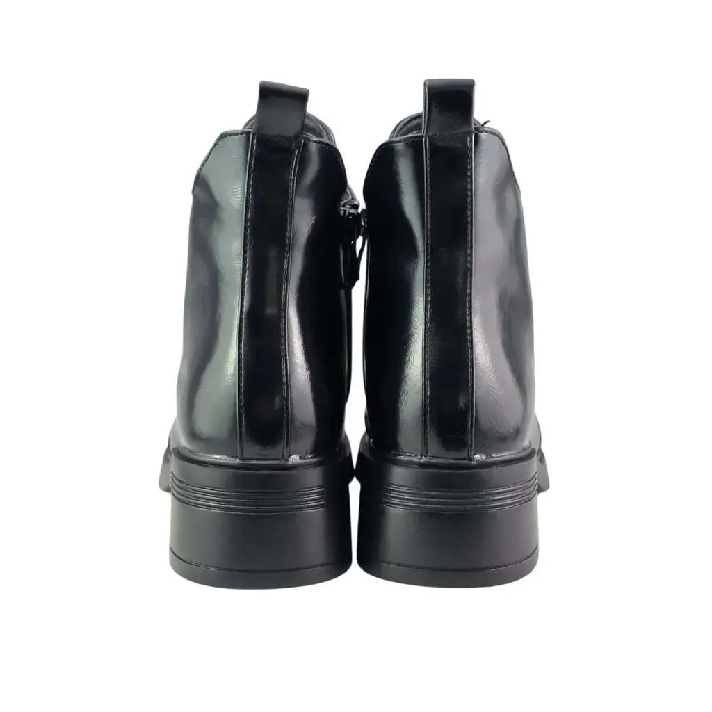Botki damskie na klocku S.BARSKI HY62-8112 Czarny - miniatura 5
