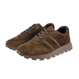 Skórzane sneakersy damskie zamszowe D&A 7101 - zdjęcie 3