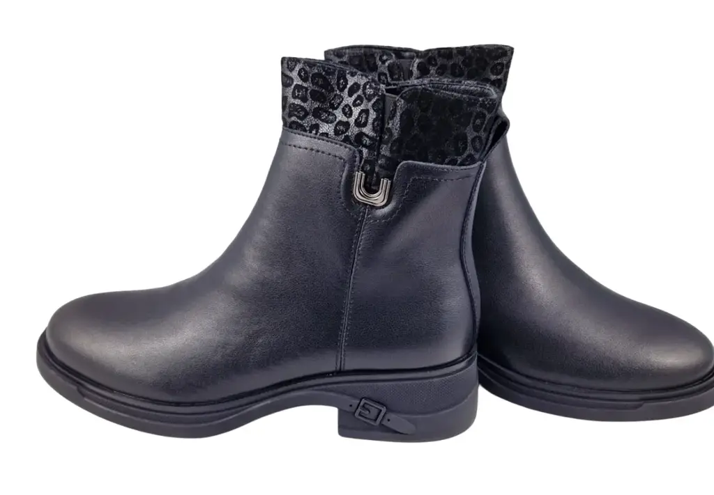 Botki damskie VINCEZA 91158 czarny skóra - miniatura 7