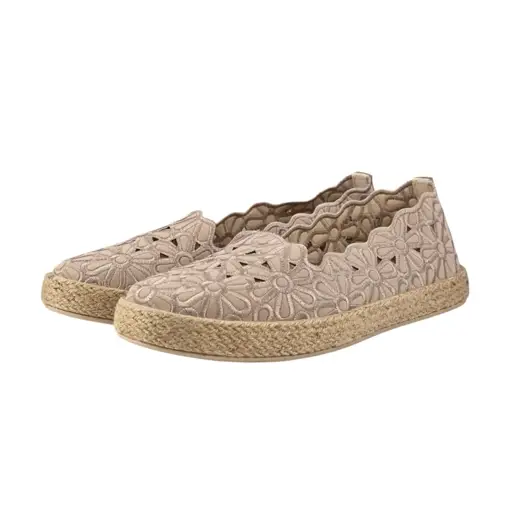 Damskie espadryle z kwiatowym wzorem 9966 - zdjęcie 4