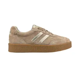 Skórzane sneakersy damskie zamszowe D&A 7107 - zdjęcie 1