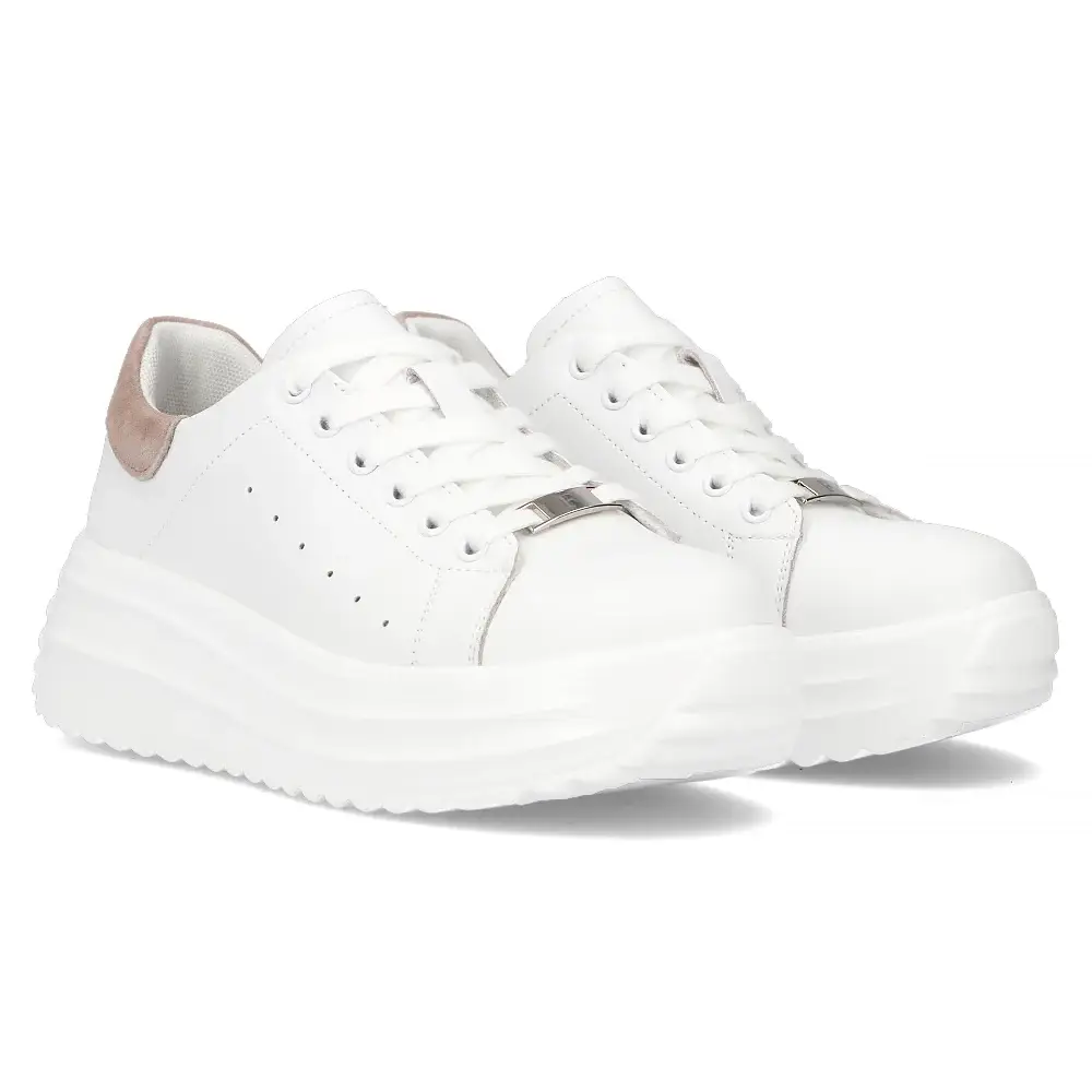 Skórzane sneakersy FILIPPO DP6739 - zdjęcie 4