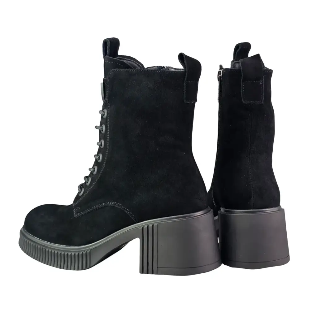 Botki damskie skórzane VINCEZA 67009 Czarny - miniatura 6