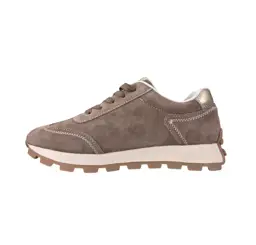 Sneakersy skórzane S.BARSKI LR61-7097 c.beżowy - zdjęcie 2