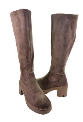 Zamszowe kozaki ESTETIC 58332 - zdjęcie 4