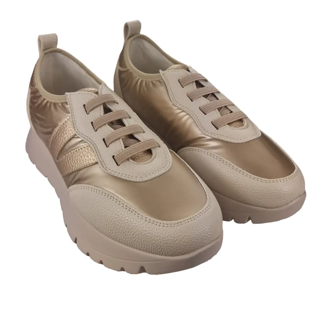 Buty sportowe ESTETIC 58510 złote - zdjęcie 4